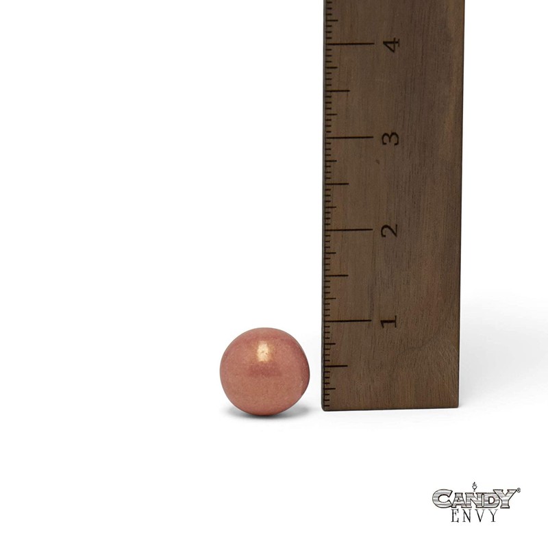 Candy Envy Large 1" Shimmer Rose Gold Gumballs - 2