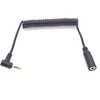 hanaiette 2.5mm Coiled Extension Cable;MMNNE 2.5mm Male to Female Spring
