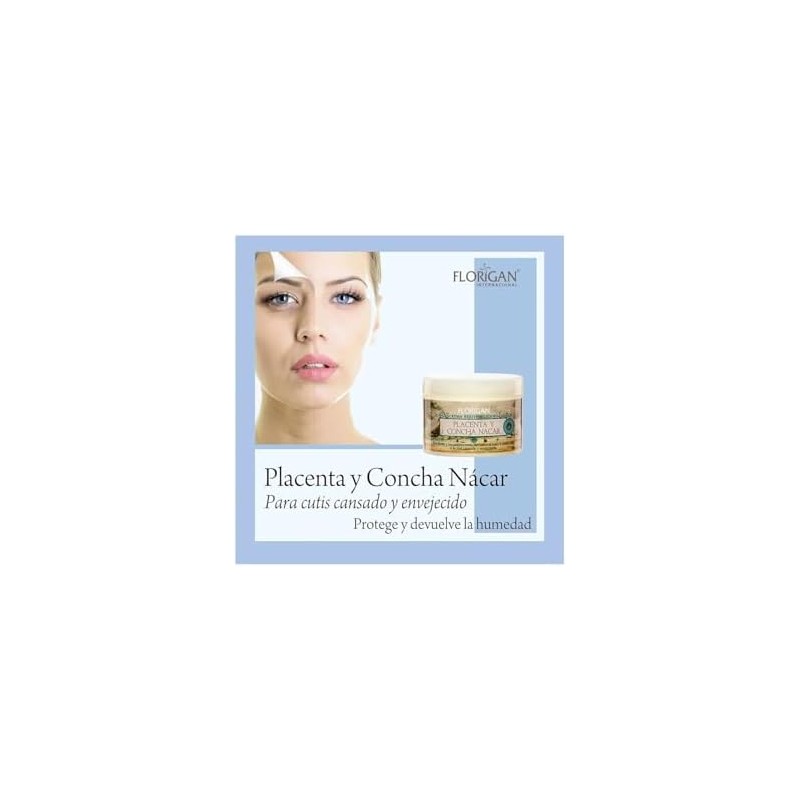 Crema Rejuvenecedora, Colágeno Placenta Y Concha Nácar 350g Florigan® Previene