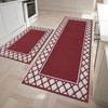COSY HOMEER Kitchen Rugs Non Slip Washable Kitchen Mats for