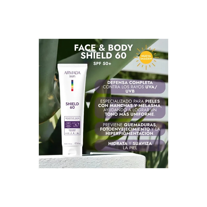 Armada Face And Body Shield 60 Protector Solar Con Spf