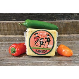 Cheese Bros | Smoked Three Amigos Gouda Cheese | Crafted in Wisconsin with Jalapeno, Habanero and Chipotle Peppers | 4 Pack | 6 Ounces Each Pack
