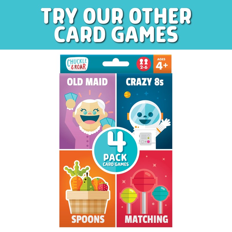 Chuckle & Roar 4pk Classic Card Games for Family Game