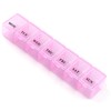 Pill Box Organiser 7 Day,Pill Pot,Medication Box, one Time A
