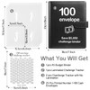 100 Envelopes Money Saving Challenge Binder with Laminated Tracker, Budget