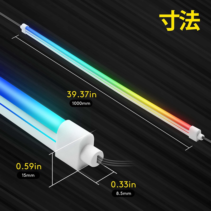 EZDIY-FAB New Addressable 5V 3PIN RGB LED Strip 1m LED
