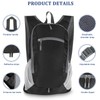 Qcute 15L Hiking Backpack Lightweight Packable Hiking Daypack Small Foldable