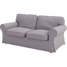The Heavy Cotton Ektorp Sofa Cover Replacement is Made Compatible for IKEA Ektorp Sofa Loveseat (Light Gray Loveseat)