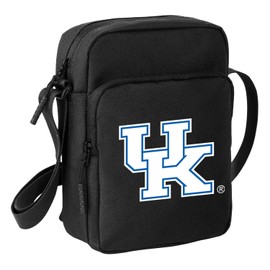 University of Kentucky Travel Bag UK Wildcats Crossbody Sling Pack for Sports Workout Running Festival Waist Pack (UK on Black)