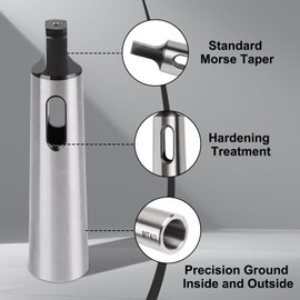 LALAGO Pack of 3 Morse Taper Drill Bushing Reducer for Lathe Milling, Adapter for Morse Taper Drill, Lathe Part Cone Adapter (MT1 to MT2, MT2 to MT3, MT3 to MT4)