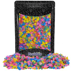 Fruidles Natural Rock Sugar For Tea and Coffee, Pure Cane Sugar Crystals, Dissolves Quickly, Resealable Bag (Multicolor Assorted Crystals, Half-Pound)