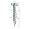Rok Hardware #6 x 3/4" Coarse Deep Thread Pan Head