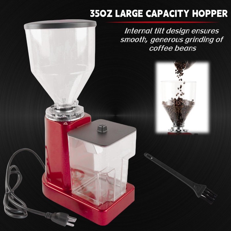 Electric Coffee Bean Grinder, 35 oz Large Capacity Flat Burr