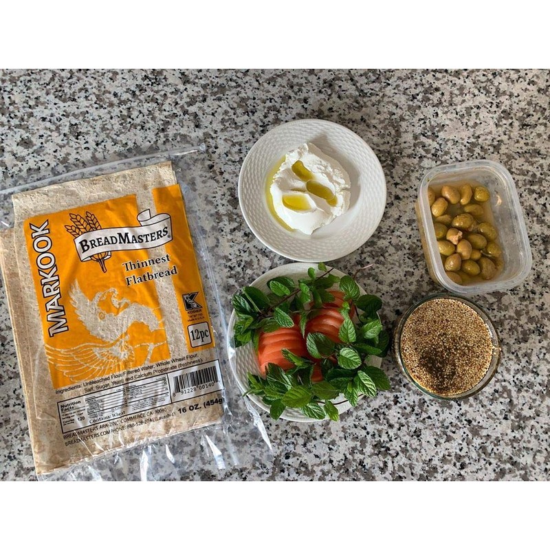 Markook Lavash Thinnest Flat Bread 10 Packs (12 Each) Light,