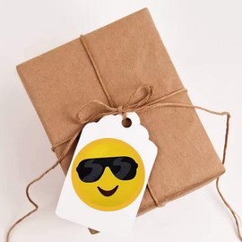 100pcs Small Yellow Smiley Face Laughing Happy Smile Designs for Scrapbook, Rewards Stickers Pack