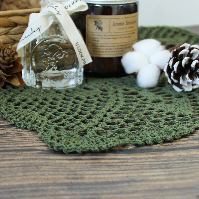 kilofly Handmade Crochet Lace Rectangular Table Runner 15 x 36