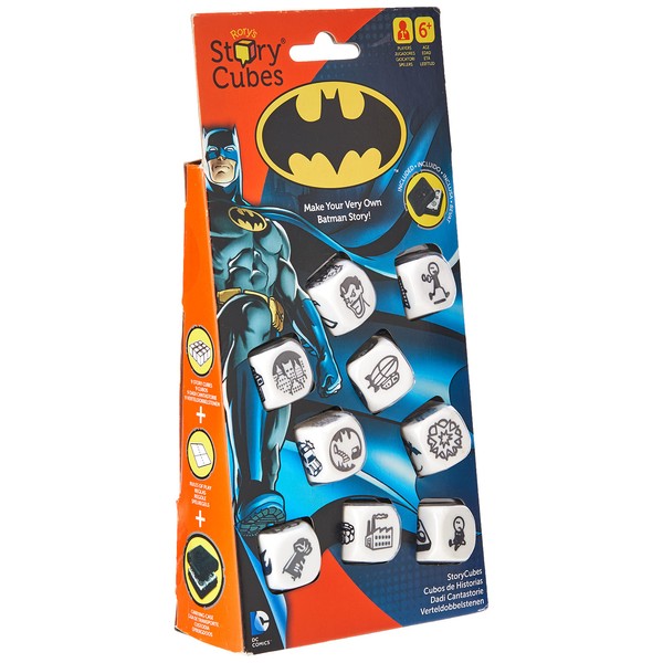 Asmodee Rory's Story Cubes Batman Hangtab Italian Edition Board Game, Colour, Standard, 8088