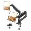 Soporte Base Doble Elived Para Monitores 13 A 32 Pulgadas Inclinable VESA