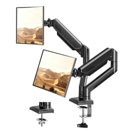 Soporte Base Doble Elived Para Monitores 13 A 32 Pulgadas Inclinable VESA