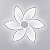 Dalouguan Ceiling Fan with Lights Remote Control, White Flower Ceiling