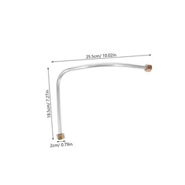 Outanaya 2pcs Aluminum for Air Compressor Durable Quick Connect Air Hose Tube Fit for Multiple Models Simple Installation for Garages Industrial Use