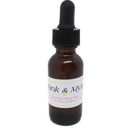 Frankincense & Myrrh Scented Body Oil Fragrance [Glass Dropper Top - Brown - 1 oz.] - ID#5070