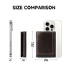LOUEBICA Men's Genuine Leather Wallet Trifold Wallet RFID Blocking Minimalist