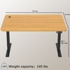 Furmax Electric Height Adjustable Standing Desk Large 55 x 24