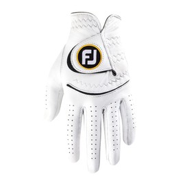 FootJoy Men's StaSof Golf Glove, White, Large, Worn on Left Hand