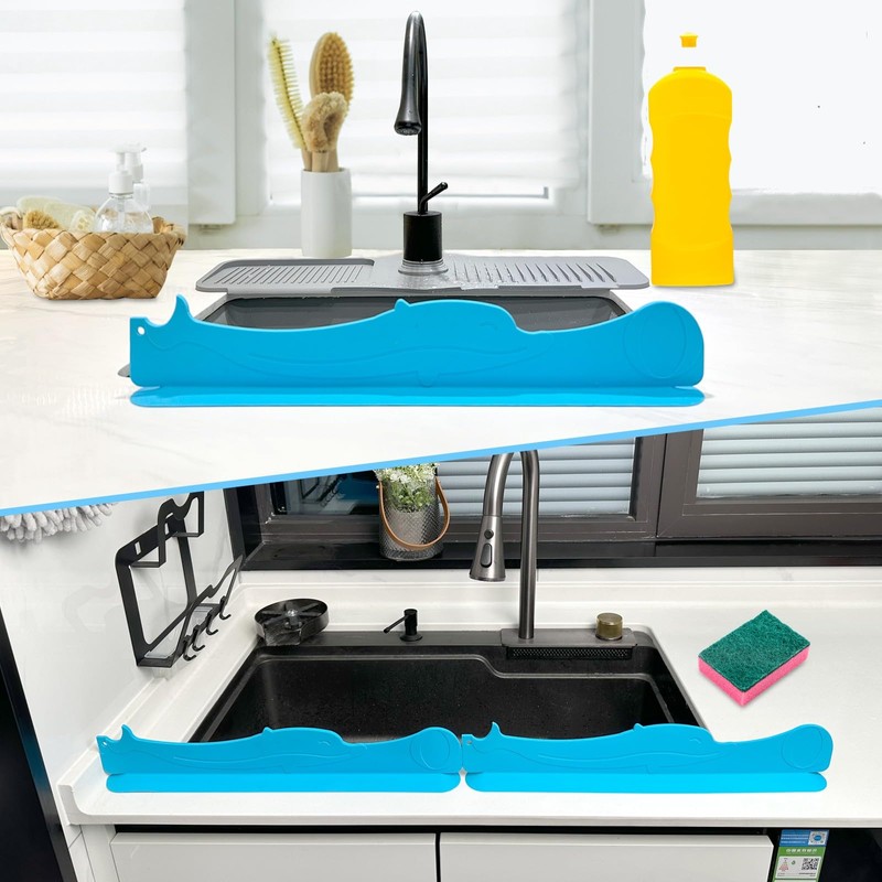 MAG HOME Silicone Sink Splash Guard 34.5"- Water Splash Protector