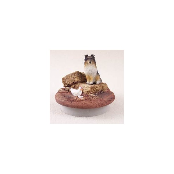 Conversation Concepts Miniature Sheltie Tricolor Candle Topper Tiny One "A Day on the Farm"