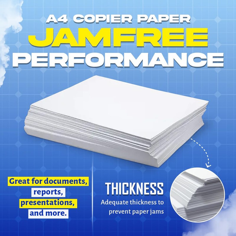 ZOPPER | A4 Copier Paper 80gsm White 500 Sheets -