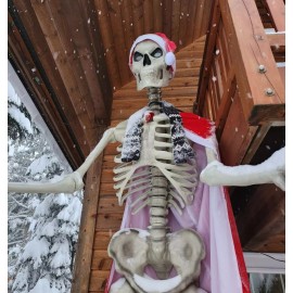 Unbranded SANTA HAT FOR 12 FT - FOOT SKELETON  FITS HOME DEPOT BONES - SHIPS TODAY !