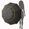 Kalolary Extra Large Golf Umbrella Folding Umbrella Rainproof Compact Black