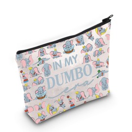 TSOTMO Dumbo Merch Gift Elephant Gifts Cartoon Elephant Zipper Bag for Elephant Lovers Elephant WDW Travel (Elephant Bag)