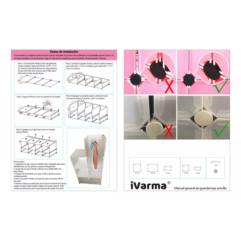 Comercio Armario Infantil Mueble Juguetero 8 Puertas 1 Colgante