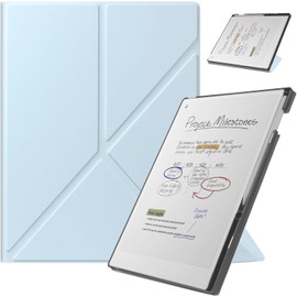 Case for Remarkable Paper Pro 11.8” (2024 Released), with Stable Folding Stand Design and Pen Pocket, fit Remarkable Paper Tablet with 11.8” Color Display, Auto Sleep/Wake (White Ice Blue)
