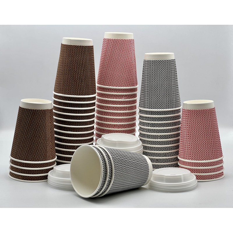 HOT BARGAINS, 100 x 12oz / 360ml Disposable Coffee Cups