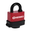 Hermex CMR-50, Candado de acero con cuerpo laminado y cubierta