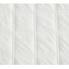 Chezmoi Collection Piers Cream White Velvet Quilt Queen Set, 3-Piece