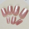 Pink Press on Nails Glitter Fake Nails Short Square False