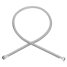 uxcell 47 Inch Long Faucet Supply Line Connector, G1/2 Female Compression Thread x G1/2 Male Connector Straight Thread 304 Stainless Steel Water Supply Hose Line