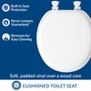 Mayfair Padded Toilet Seat, Cushioned Soft Vinyl over Wood Core