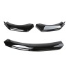 For Benz EClass E250 E350 Gloss Black Front Bumper Lip