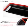 4pcs Out-Channel Window Deflector for Honda Civic Sedan 06-11 Tape-On