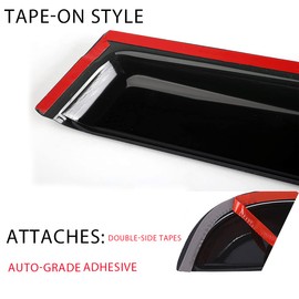 4pcs Out-Channel Window Deflector for Honda Civic Sedan 06-11 Tape-On 94944