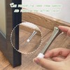 3PCS Spring Door Stop Chrome Door Stop Spring Rubber Spring