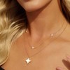 Cicy Bell Womens Four Point Star Necklace Sets Double Layer