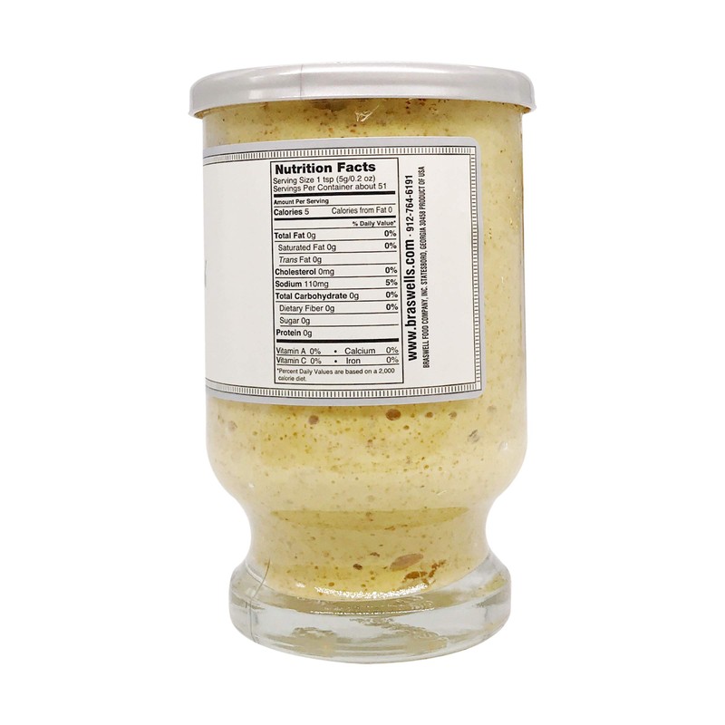 Braswells, Mustard Hot Horseradish, 9 Ounce