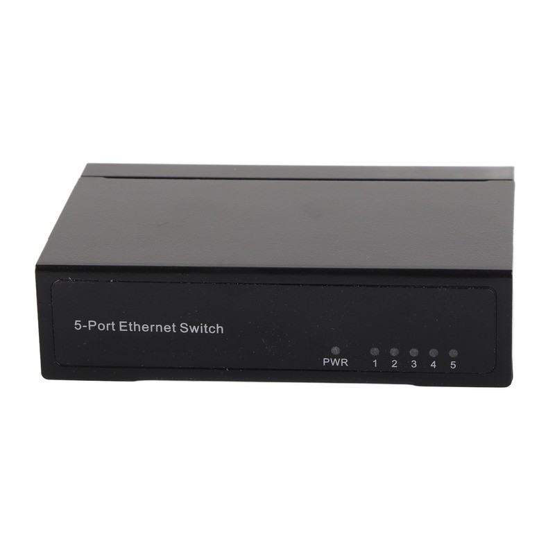 5 Port 10/100Mbps Ethernet Switch Plug and Play Unmanaged Home
